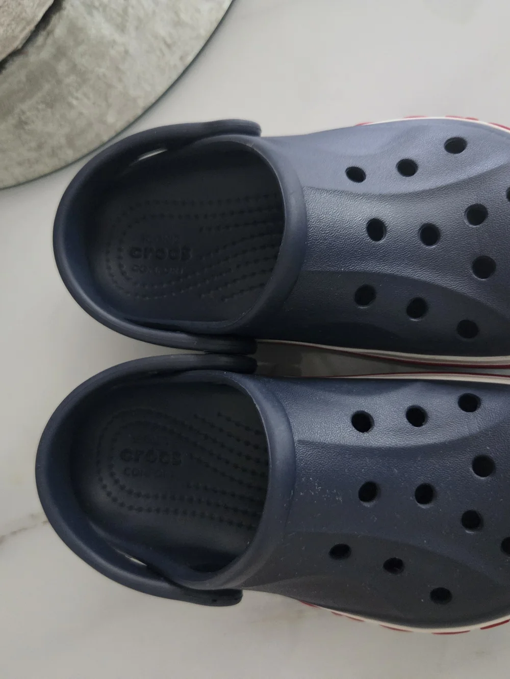 CROCS Kids Navy with Red & White Trim Classic Clog